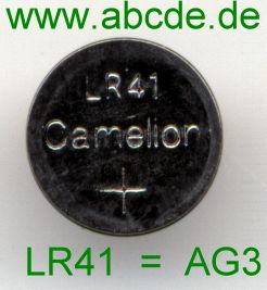 Camelion LR41 = AG3